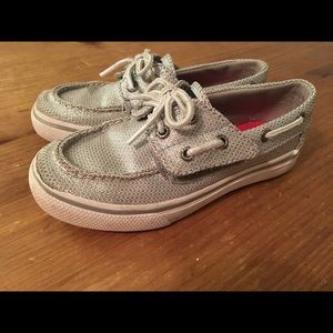 Girls metallic Sperry Top Siders
